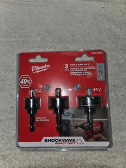 Milwaukee 3pcs Hole Saw Set (Price Is Firm)