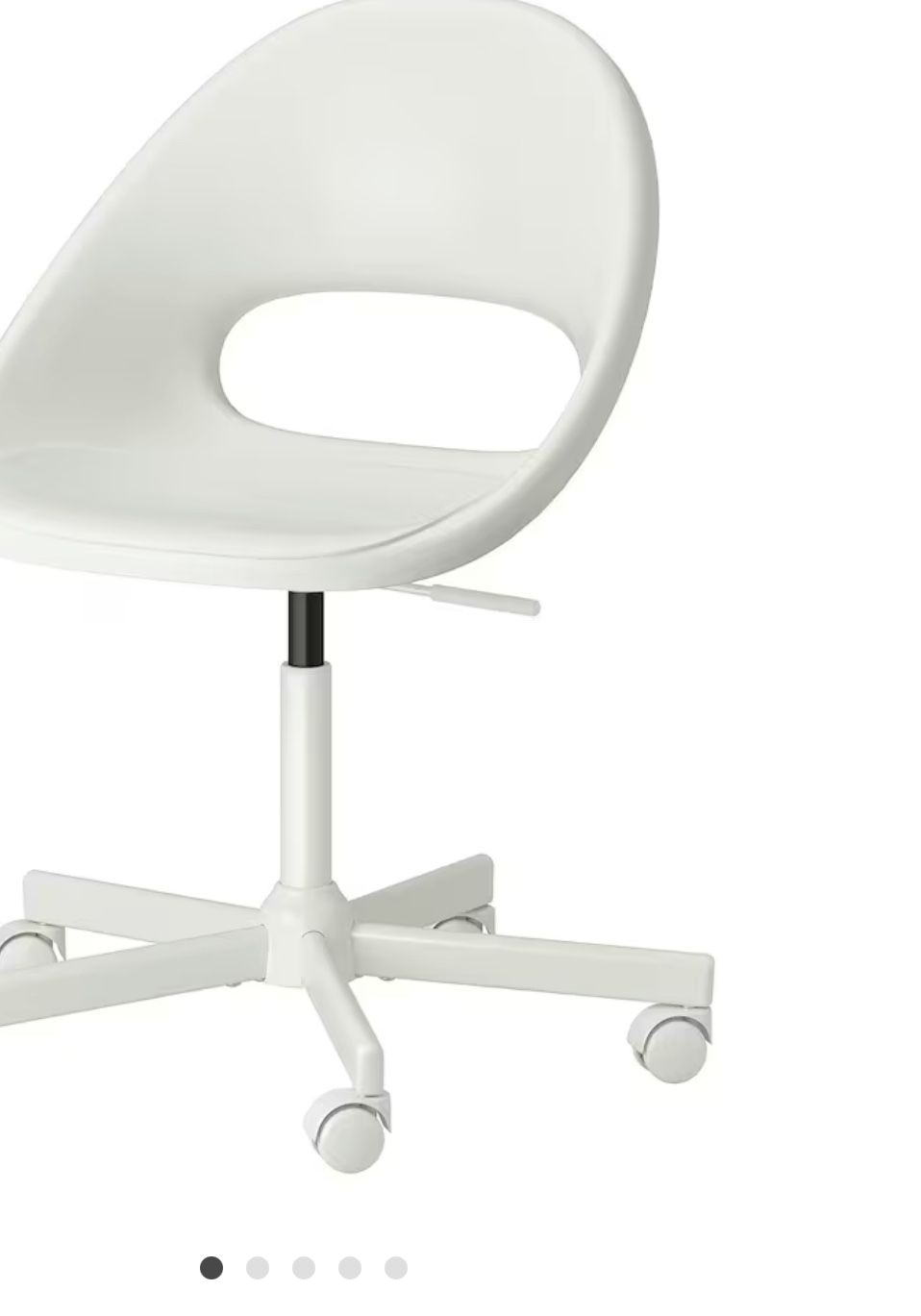 ikea white rolling chair 