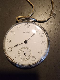 Howard Antique Pocket Watch with Chain