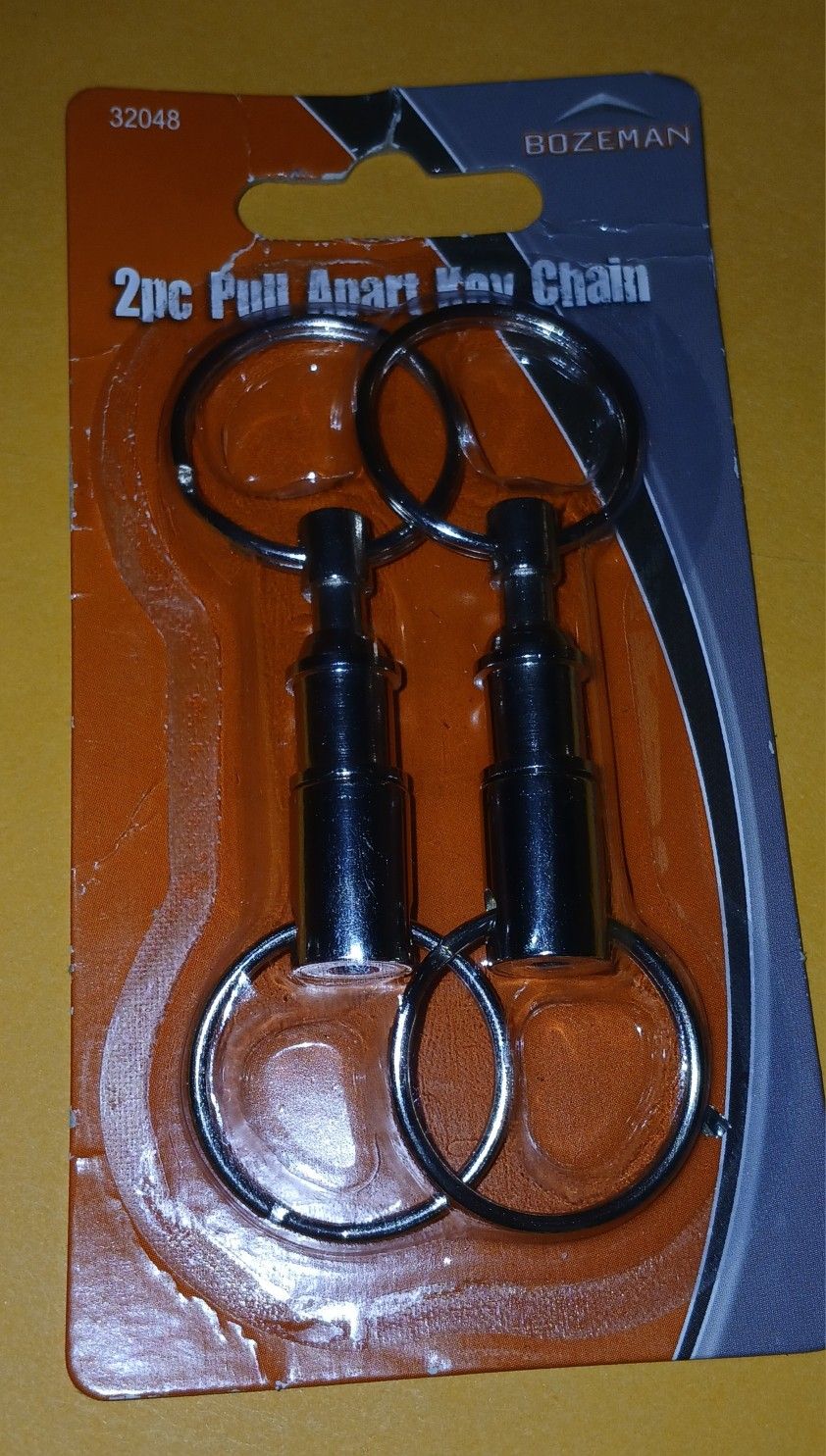 2 New 2pc Pull Apart Key Chain 32048