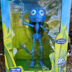 New In Box 12" Disney Pixar A Bug's Life Electronic Talking Flik Battery Operated Toy