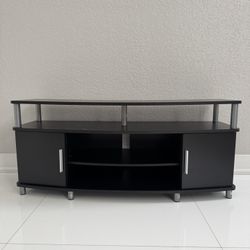 Black TV Stand / Entertainment Console