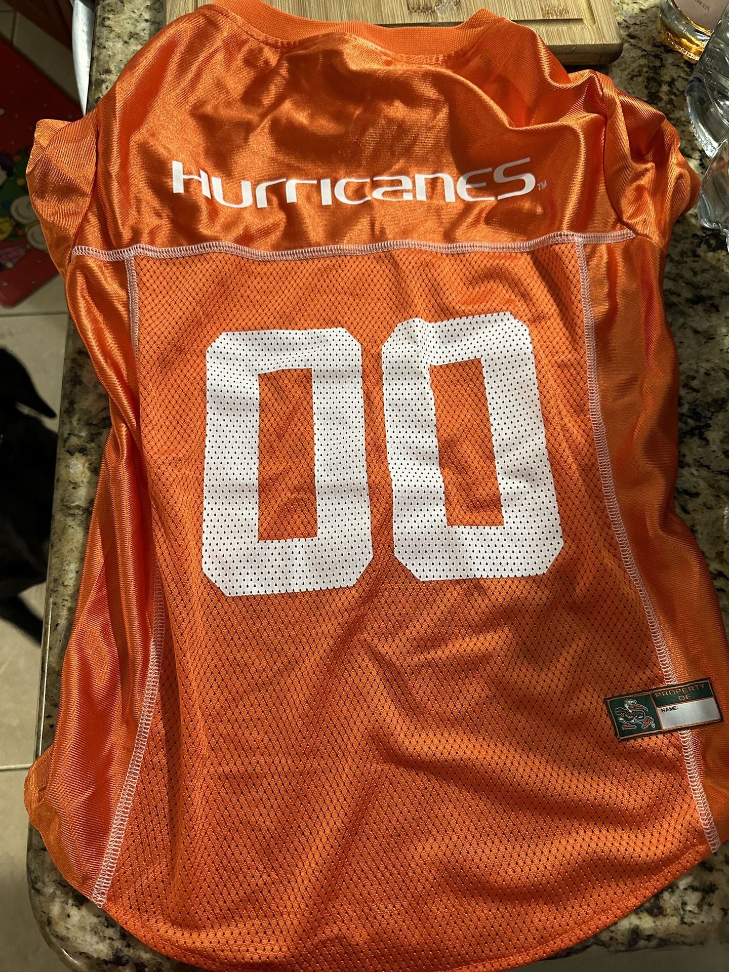 Miami Hurricanes Dog Jersey