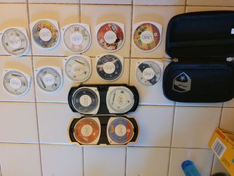 18 PSP Video Games and 2 cases all for $60 FIRM