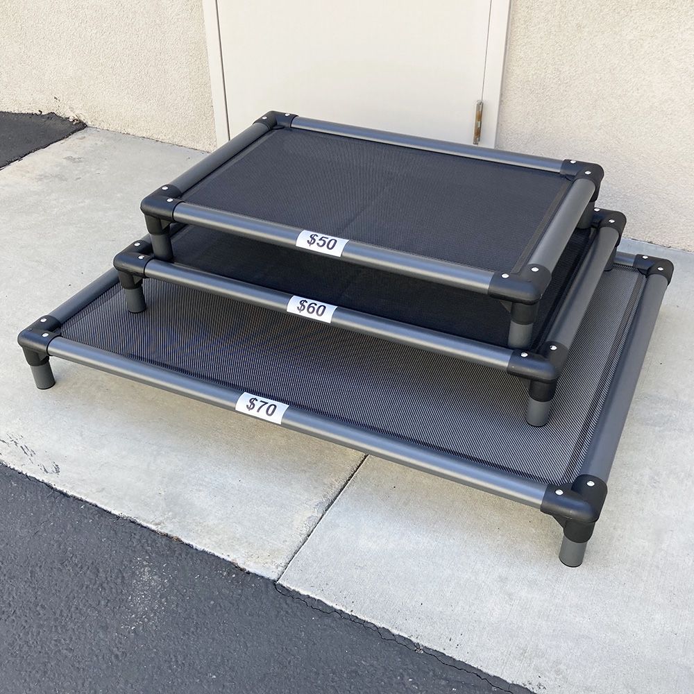 New in box Heavy Duty Raised Dog Bed Cot (Medium $50, Large $60, X-Large $70) Elevated Pet Bed Indoor Outdoor
