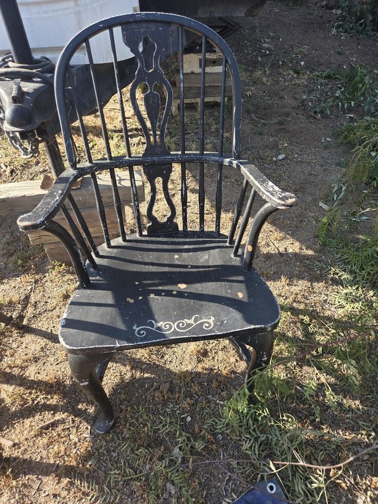 2 Antique Windsor Chairs As Is $50
