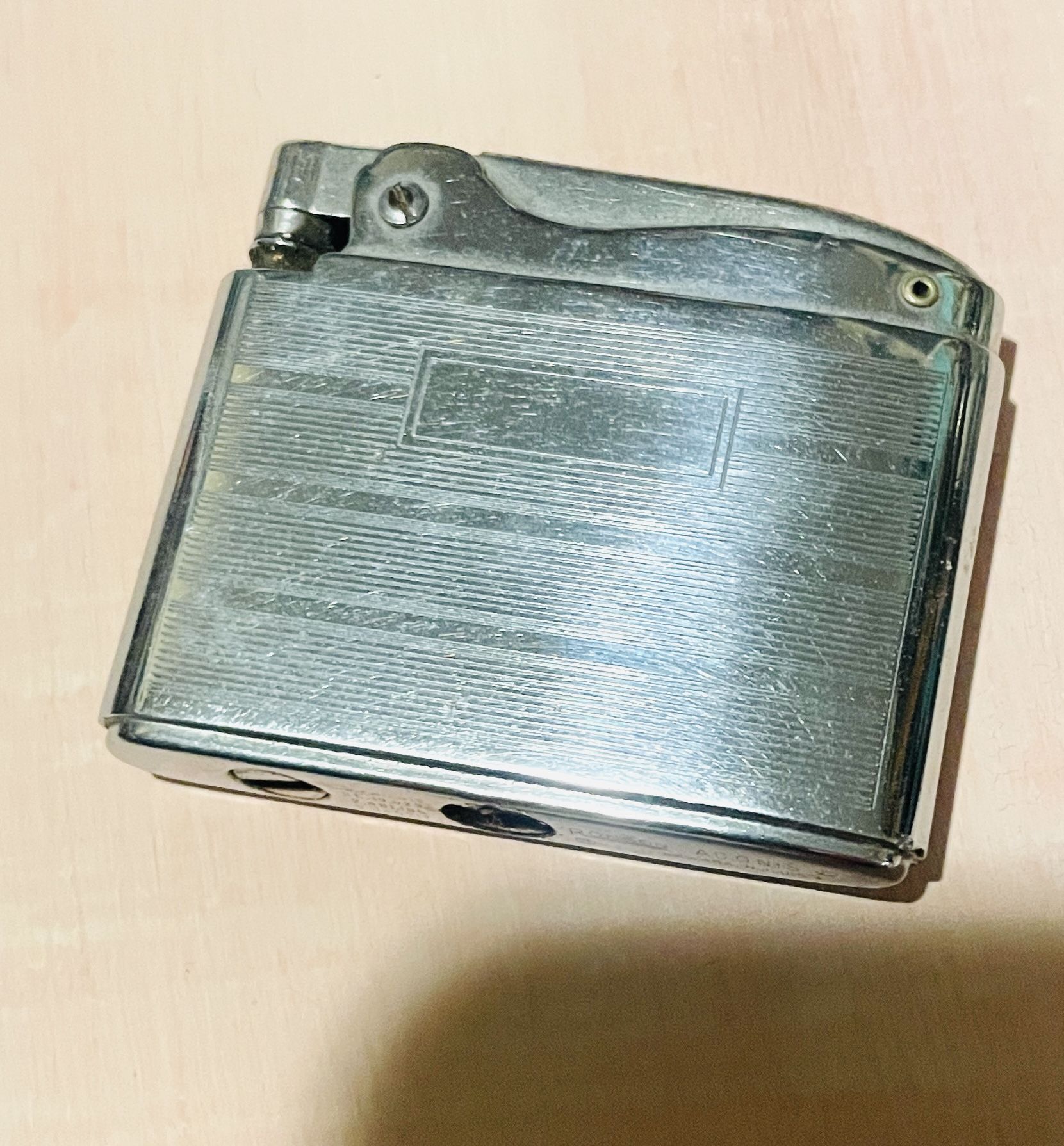 Vintage Art Deco 40’s Ronson ADONIS Silver Cigarette Lighter Pat. D145217 F2-13