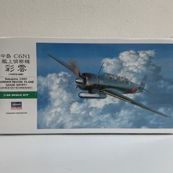Hasegawa ~ Nakajima C6N1 Carrier Recon Plane Saiun “Myrt” ~ 1:48 Scale ~ SEALED