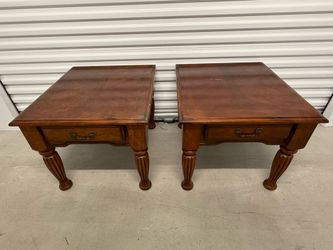 Klaussner Solid Wood End Tables (2)