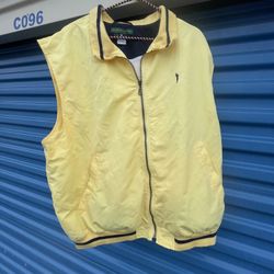 Gorgeous Vintage Yellow Golf Vest From Eagles Ridge Size XL