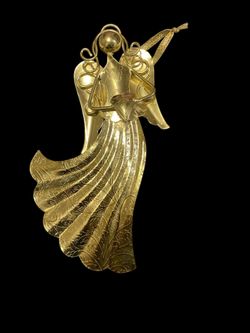 Gold Metal ANGEL Ornament-one Sided Ornament