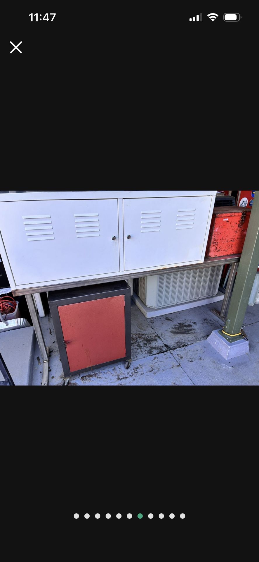 Stainless Steel Work Table And Storage Boxes