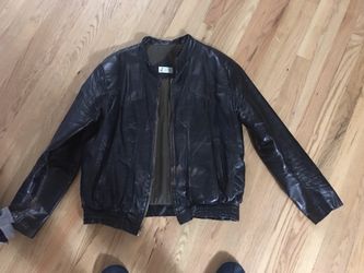 Old leather jacket