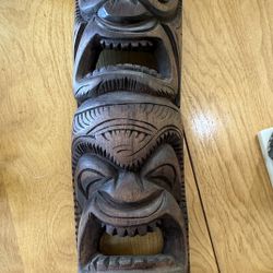 Wood Tiki Mask 