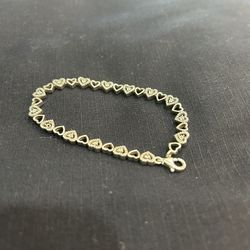 Silver Heart Bracelet 