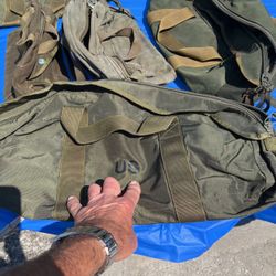 Heavy duty, military tote bags