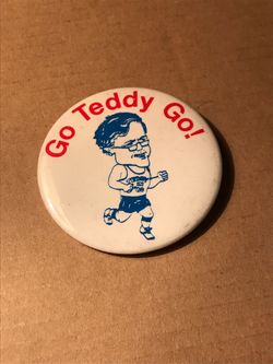 Vintage political Ted Kennedy button