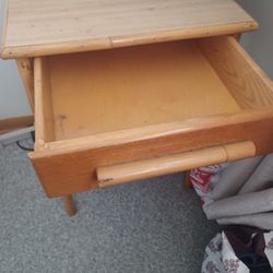 Bamboo TV Stand With Drawer