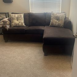 Sectional Couch Corner Unit Brown 