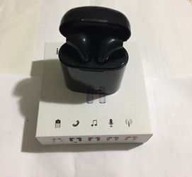 Black color wireless earbuds for all iPhones and all android phones