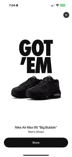 Nike Air Max Levi’s Black 10.5 Big Bubble DS