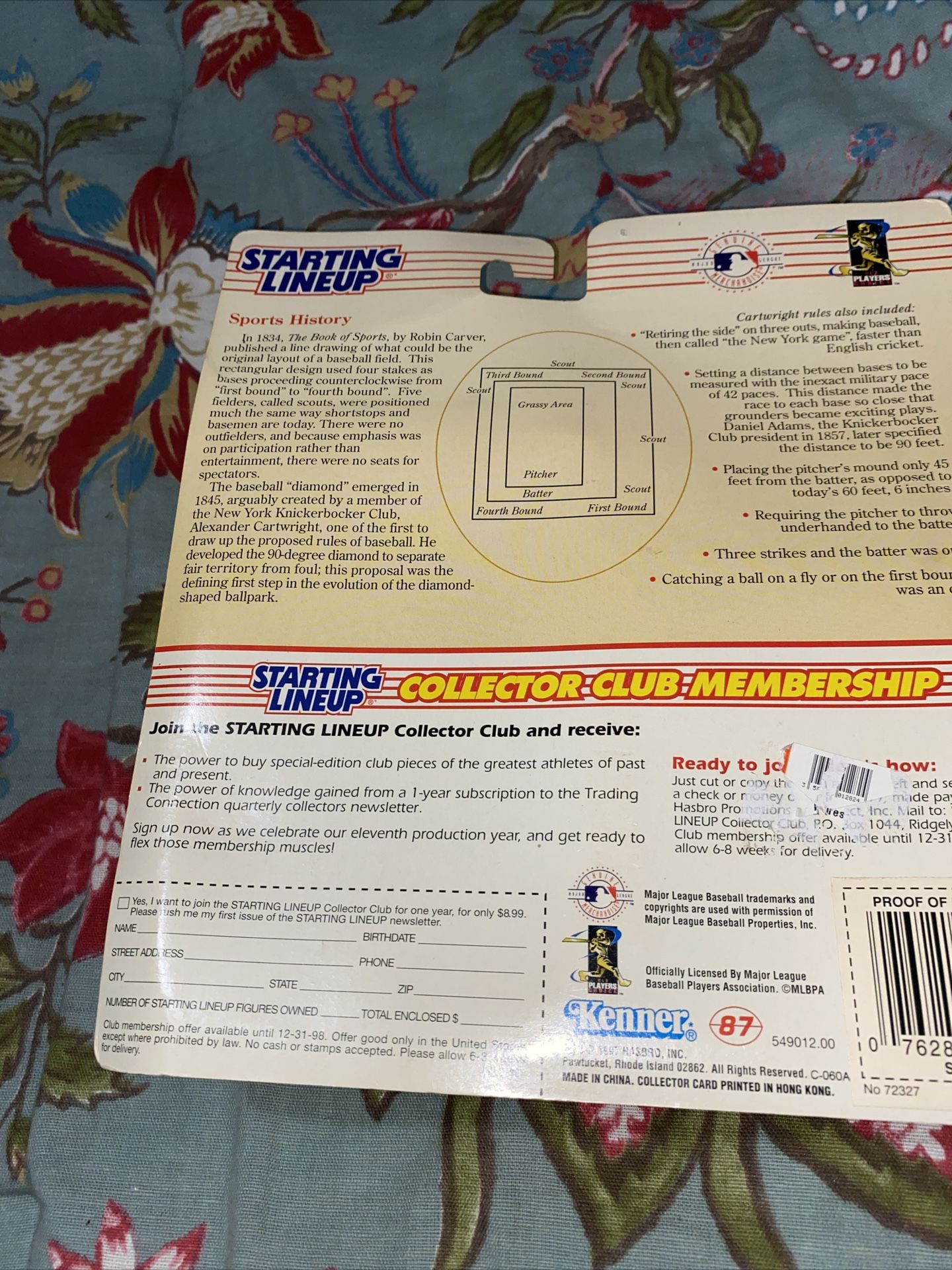 1998 MLB Starting Lineup Sammy Sosa Chicago Cubs Action Figure New Sealed Card