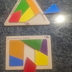 Triangle and rectangle Puzzle Kids