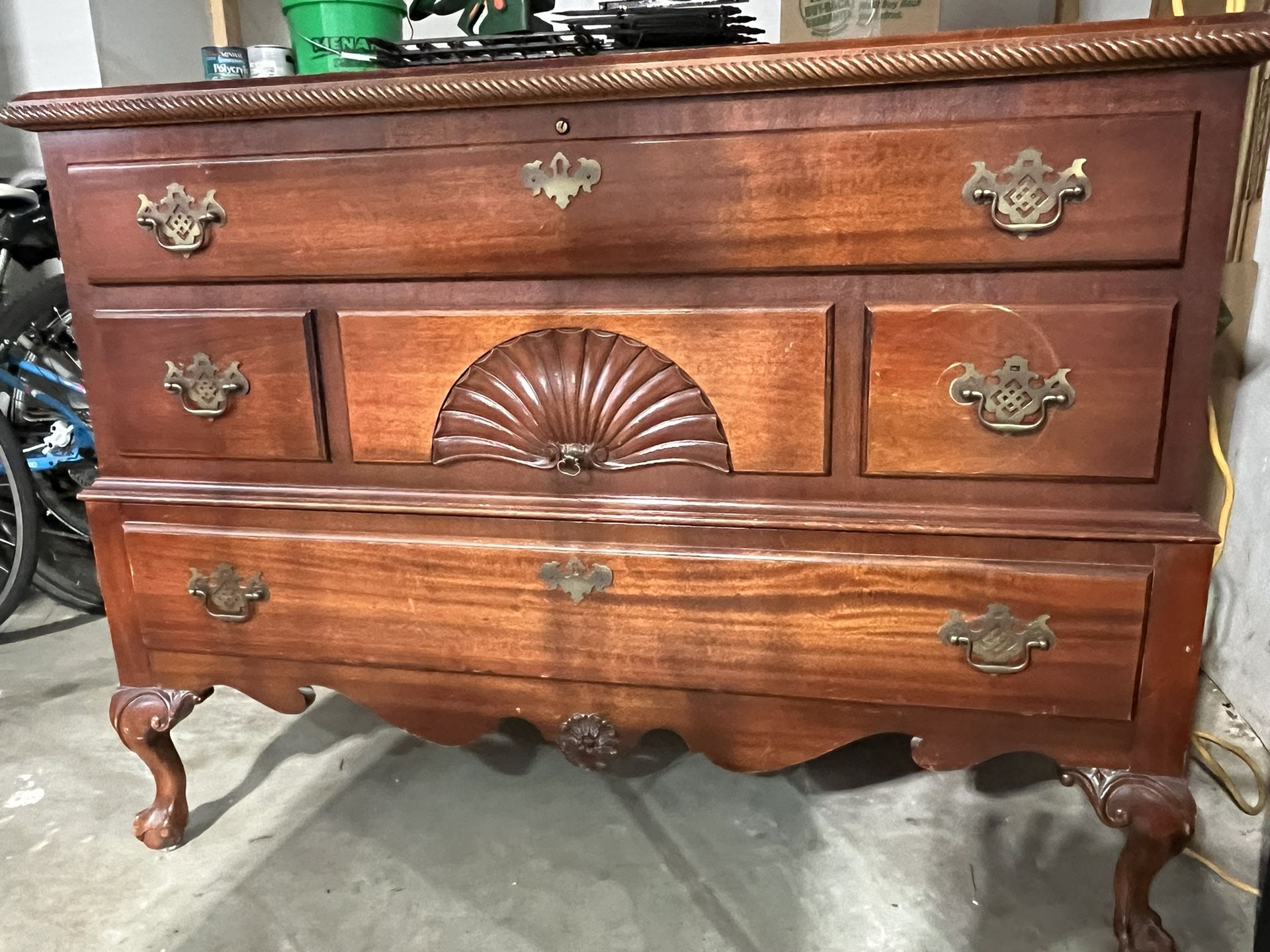Beautiful Bluebird Cedar Chest