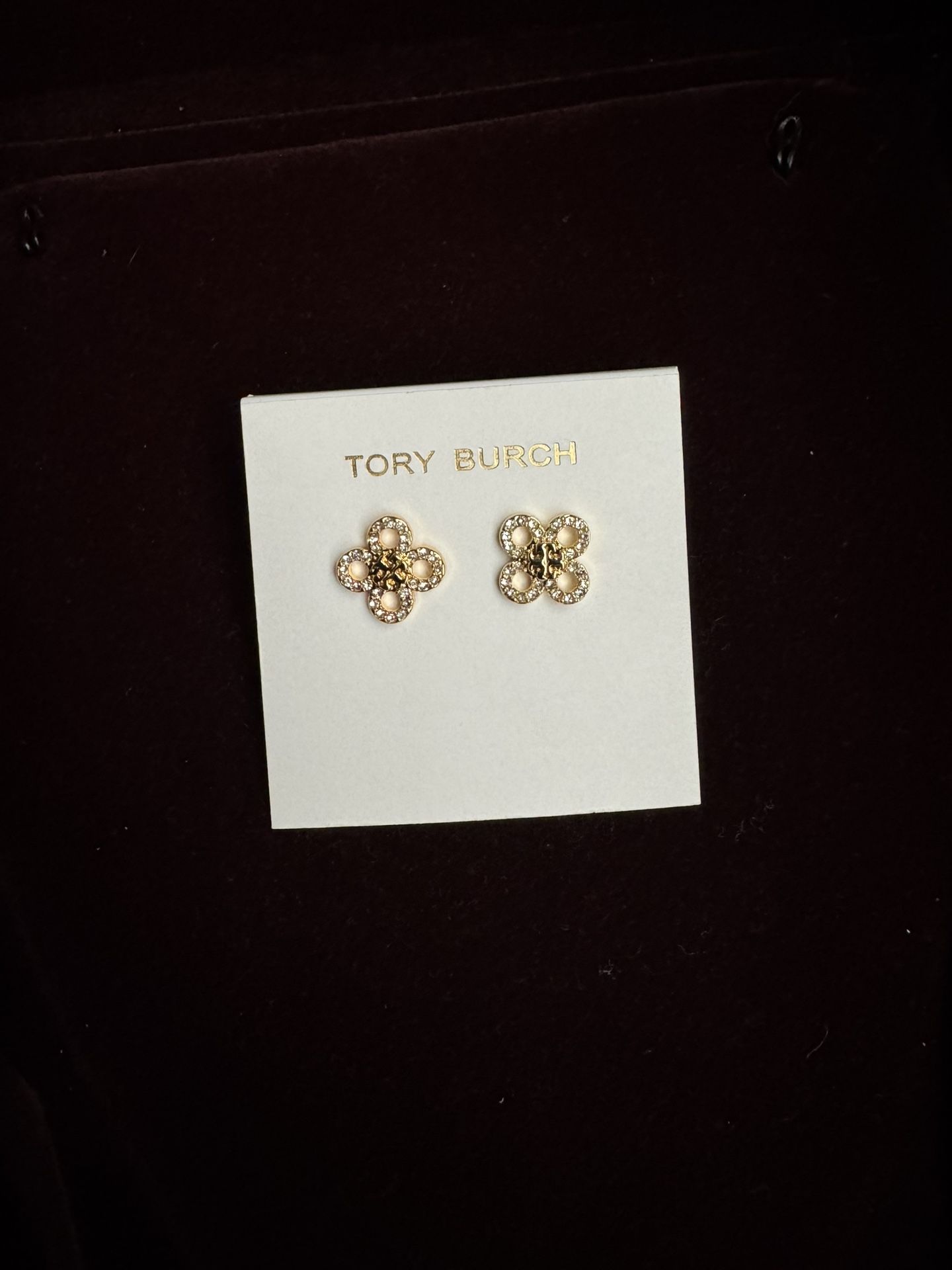 Tory Burch Stud Earrings With Diamond