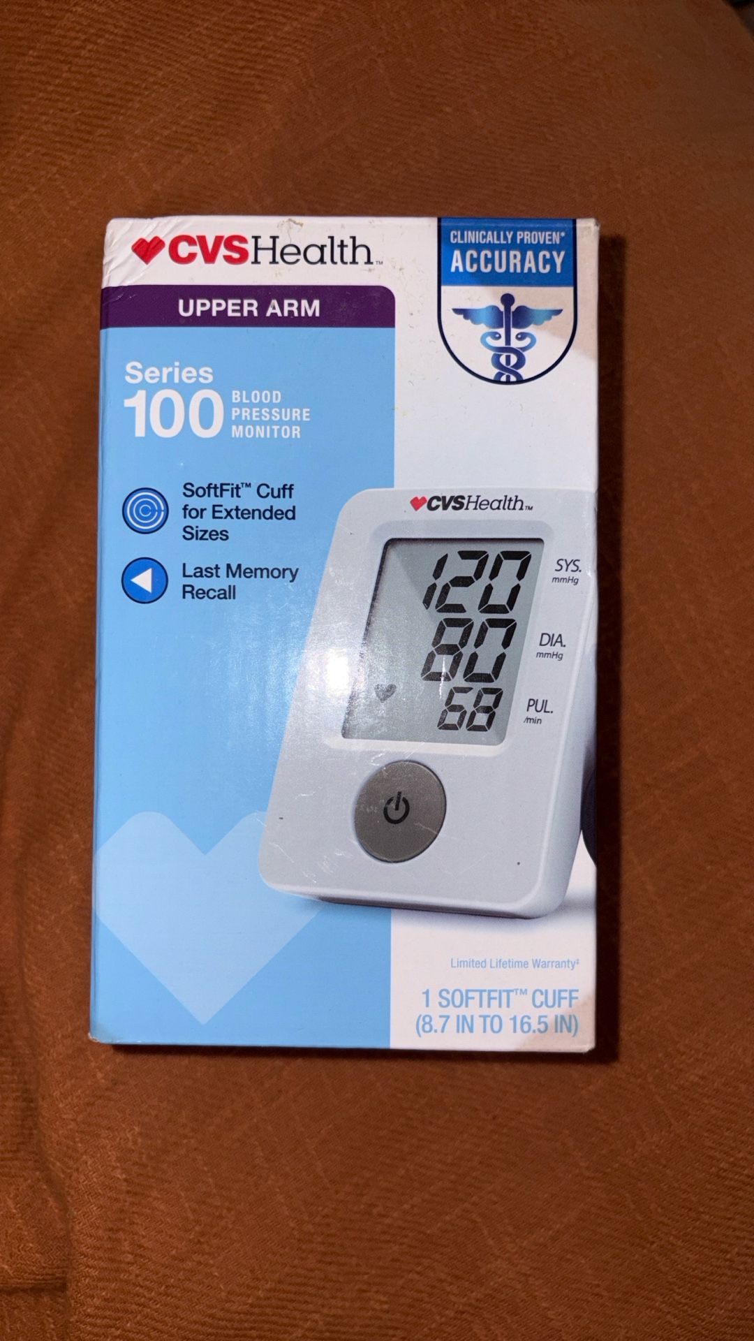CVS Health Series 100 Upper Arm Blood Pressure Monitor 