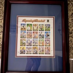 Framed Baseball  U S  Forever Stamp Sets 