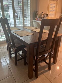 Beautiful hardwood dining table