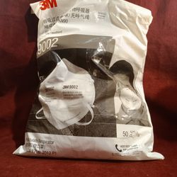 3M 9002 - KN90 Particulate Mask, Headband, 50 Per/Bg