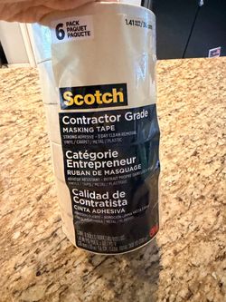 Scotch Contractor Grade Masking Tape 6-Pack
