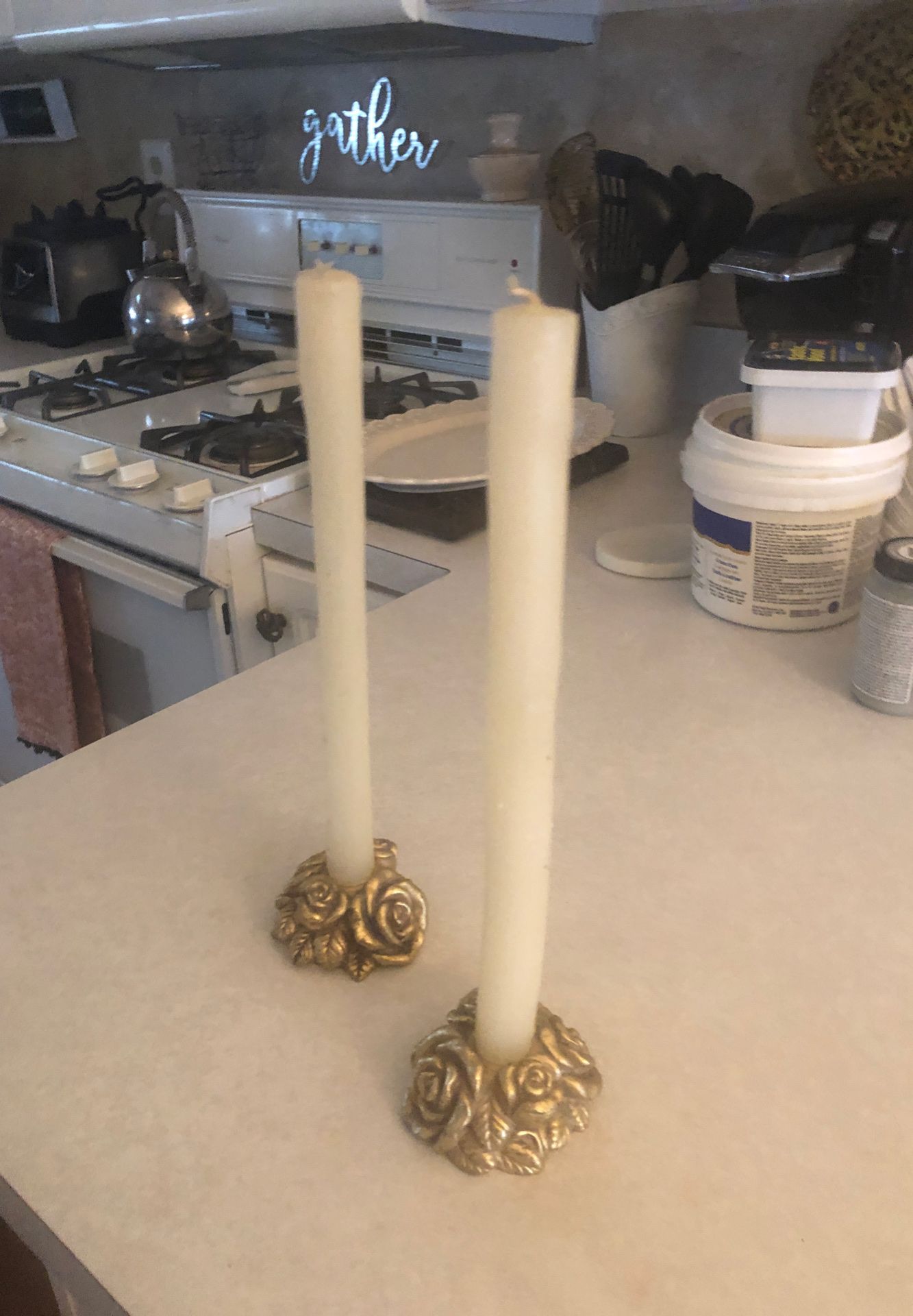 Candle holders and candles