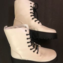Seven Dials White Women Boots