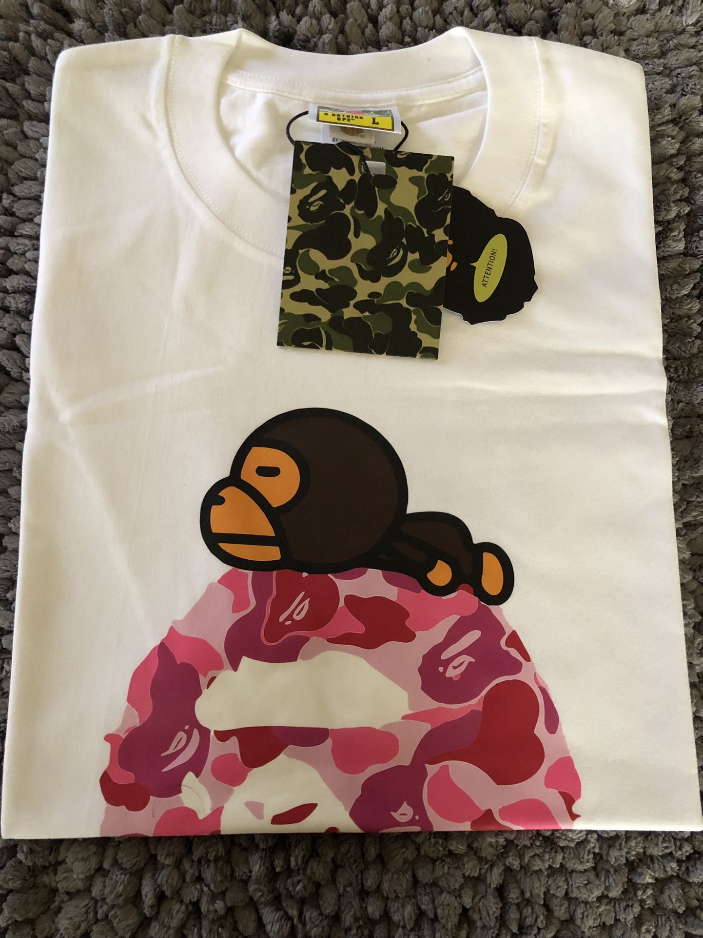 White Bape Tee