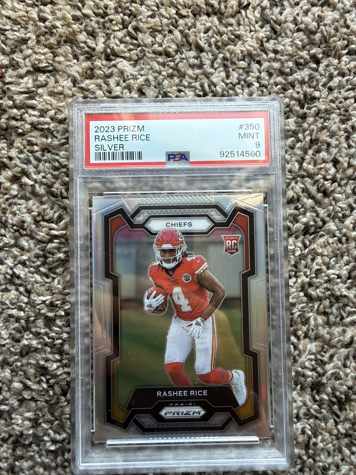Rashee Rice Silver Prizm Rookie PSA 9