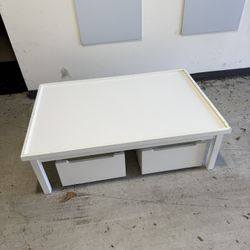 Play Table With Rolling Cubbies 