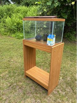10gal aquarium with stand and light cover