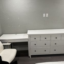 Dresser, Desk And Chair