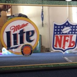 Large Miller Lite Bar Mirror