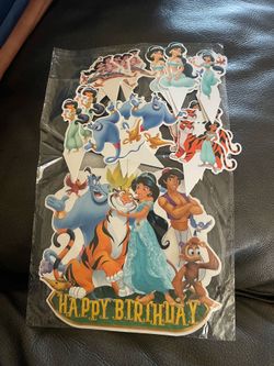 Aladin cake and cupcakes toppers