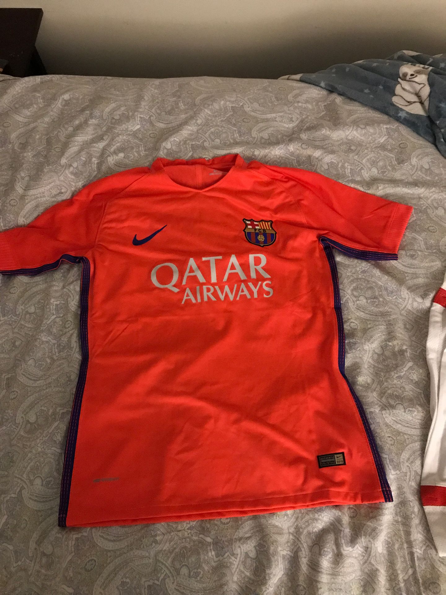Barcelona orange jersey