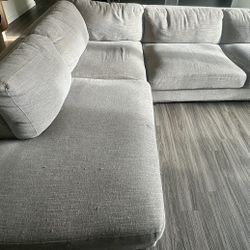 FREE - Large Grey Sectional Couch 