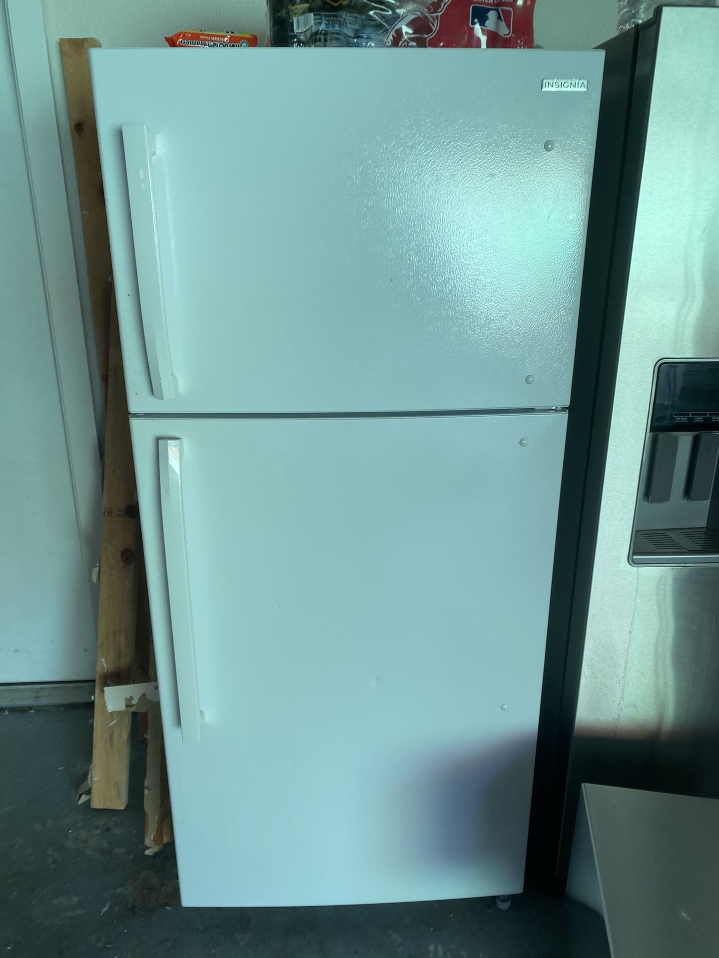 White refrigerator clean