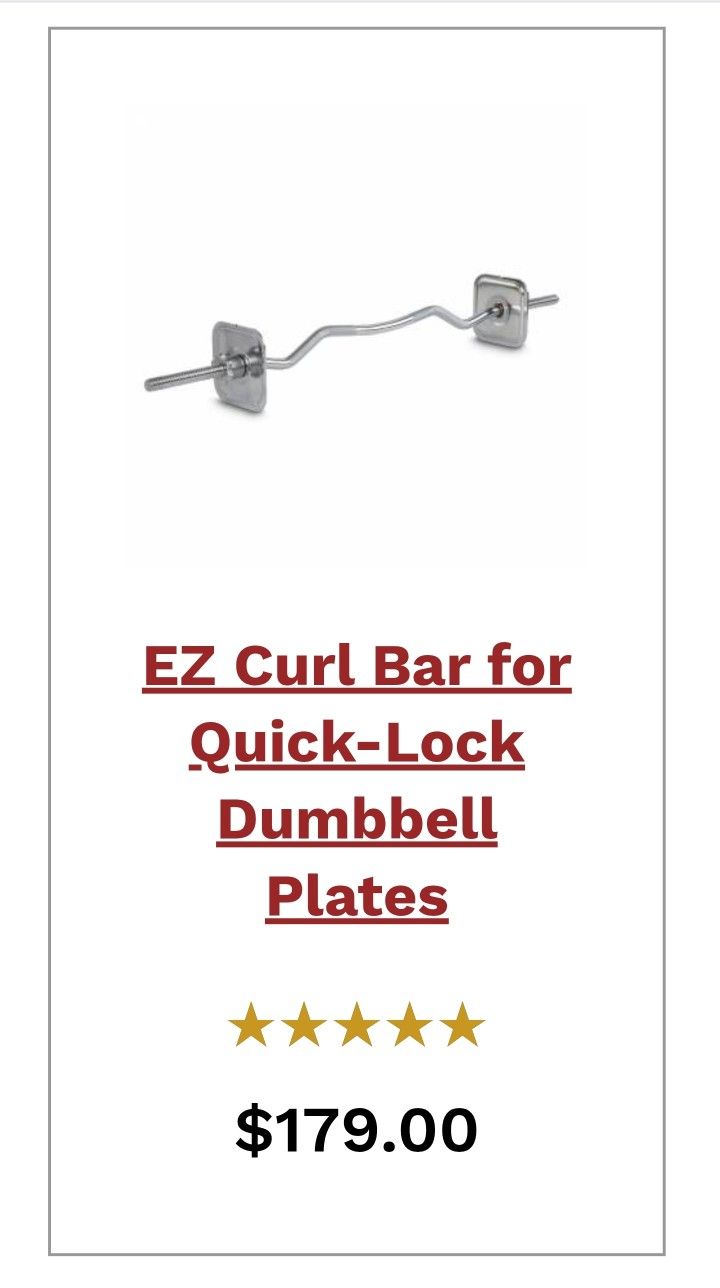 Ez Curl Bar Ironmaster