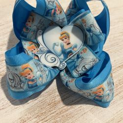 5” Cinderella Double Layered Hair Bow 