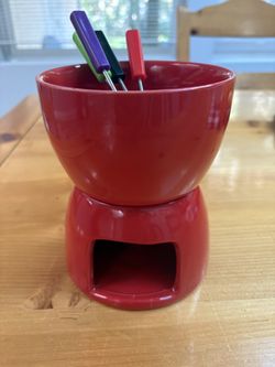 Small Ceramic Fondue Warmer