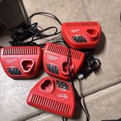 M12 Milwaukee chargers 